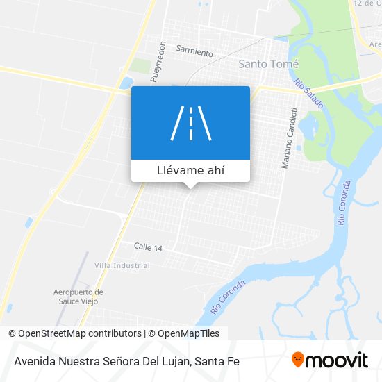 Mapa de Avenida Nuestra Señora Del Lujan