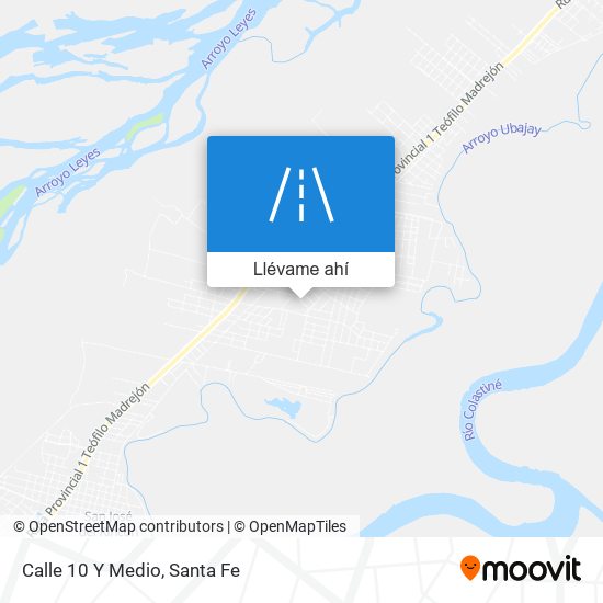 Mapa de Calle 10 Y Medio