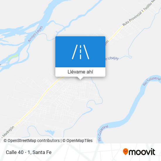 Mapa de Calle 40 - 1