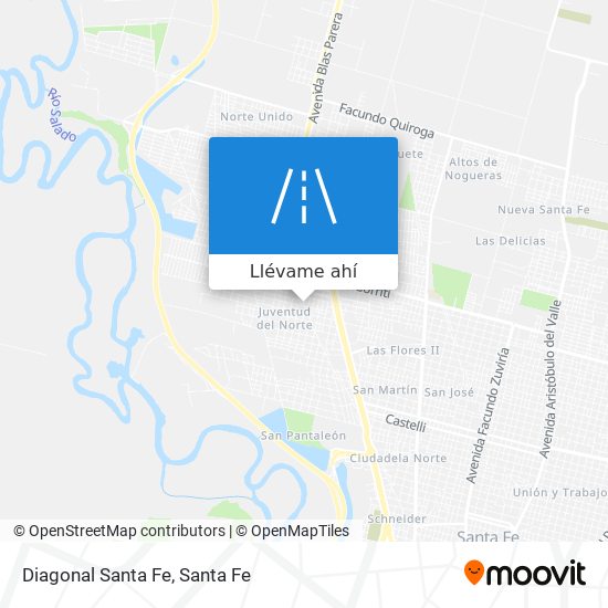 Mapa de Diagonal Santa Fe