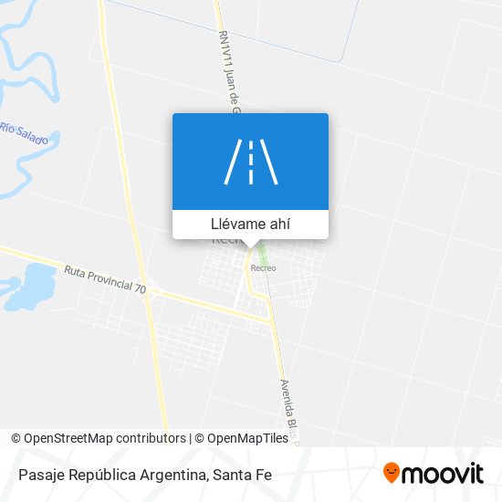 Mapa de Pasaje República Argentina