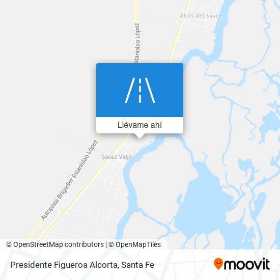 Mapa de Presidente Figueroa Alcorta