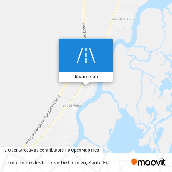 Mapa de Presidente Justo José De Urquiza