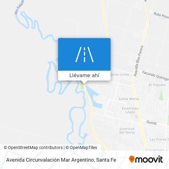 Mapa de Avenida Circunvalación Mar Argentino