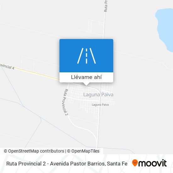 Mapa de Ruta Provincial 2 - Avenida Pastor Barrios