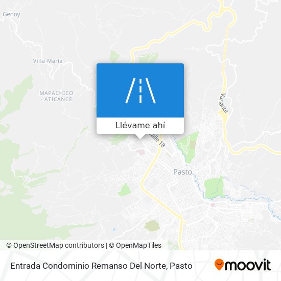 Mapa de Entrada Condominio Remanso Del Norte