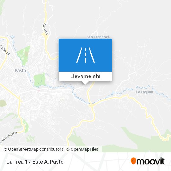 Mapa de Carrrea 17 Este A