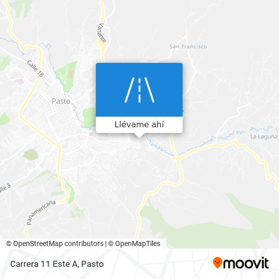 Mapa de Carrera 11 Este A