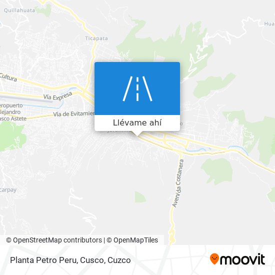 Mapa de Planta Petro Peru, Cusco