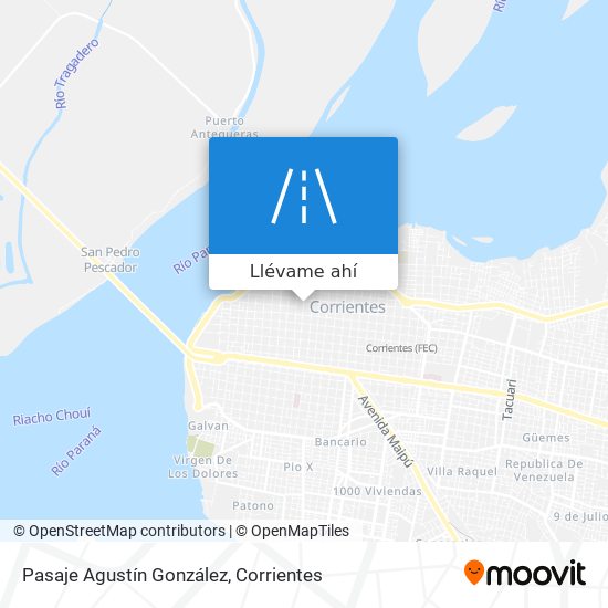 Mapa de Pasaje Agustín González