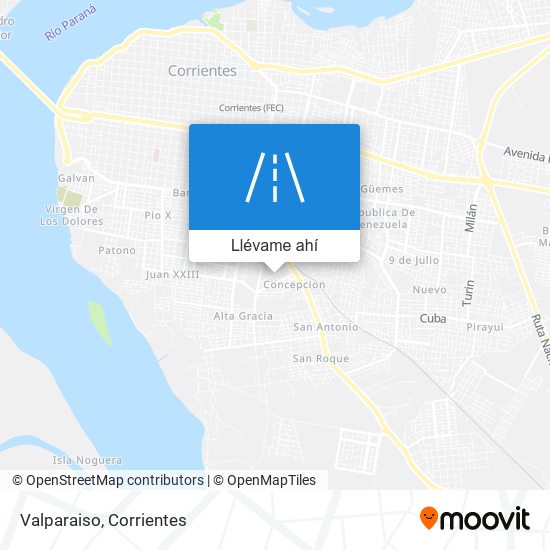 Mapa de Valparaiso