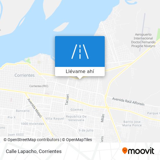 Mapa de Calle Lapacho