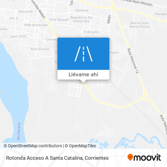 Mapa de Rotonda Acceso A Santa Catalina