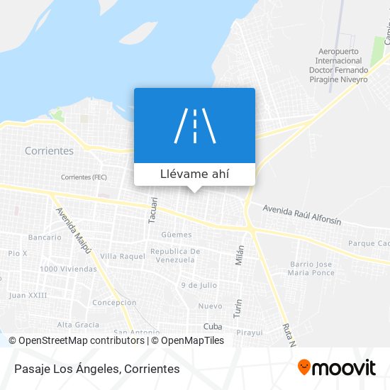 Mapa de Pasaje Los Ángeles