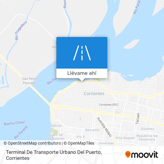 Mapa de Terminal De Transporte Urbano Del Puerto