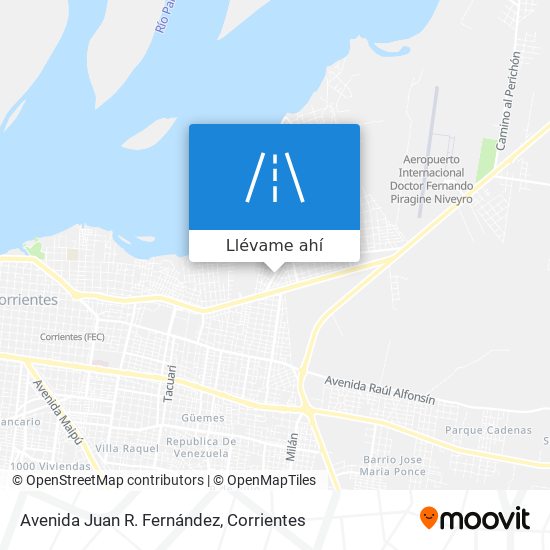 Mapa de Avenida Juan R. Fernández