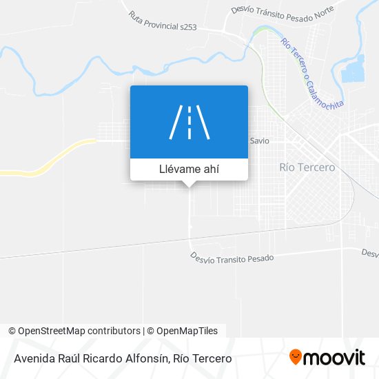 Mapa de Avenida Raúl Ricardo Alfonsín