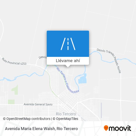 Mapa de Avenida María Elena Walsh