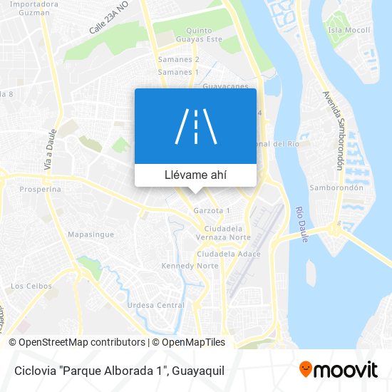 Mapa de Ciclovia "Parque Alborada 1"