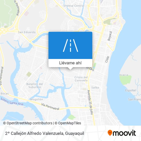 Mapa de 2º Callejón Alfredo Valenzuela