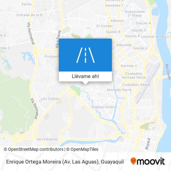 Mapa de Enrique Ortega Moreira (Av. Las Aguas)