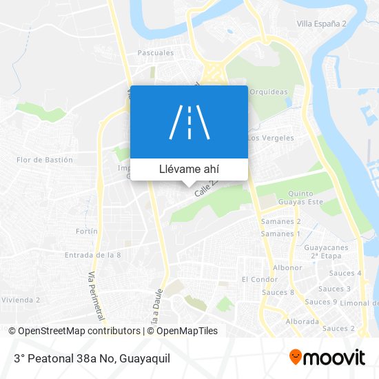 Mapa de 3° Peatonal 38a No