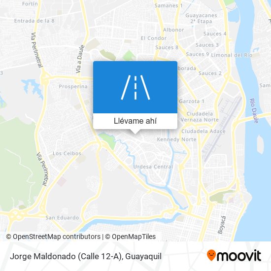 Mapa de Jorge Maldonado (Calle 12-A)