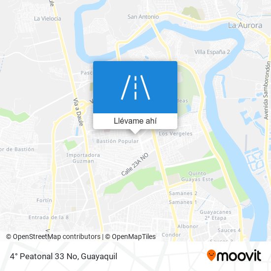 Mapa de 4° Peatonal 33 No