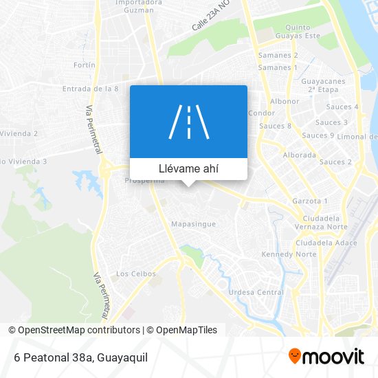 Mapa de 6 Peatonal 38a