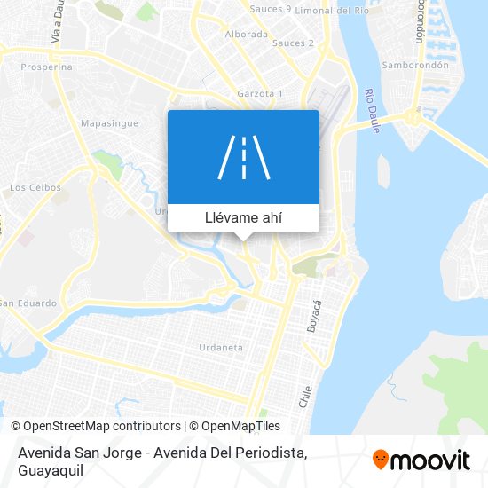 Mapa de Avenida San Jorge - Avenida Del Periodista