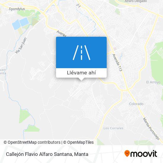 Mapa de Callejón Flavio Alfaro Santana