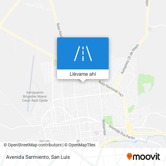 Mapa de Avenida Sarmiento