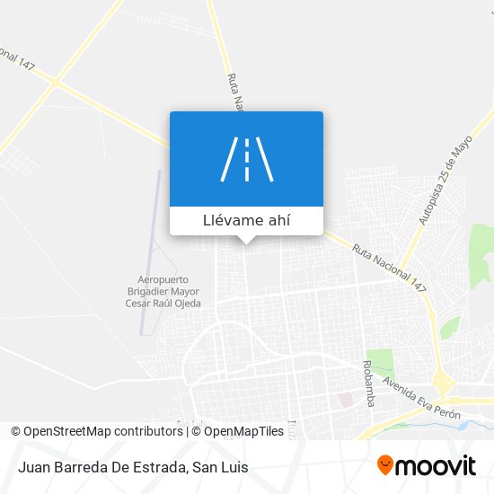 Mapa de Juan Barreda De Estrada