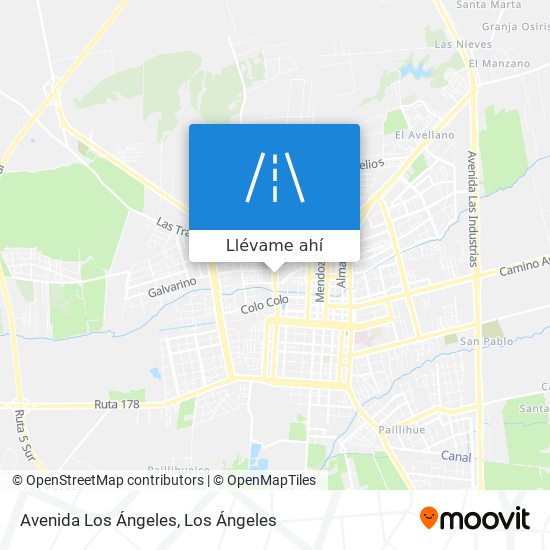 Mapa de Avenida Los Ángeles