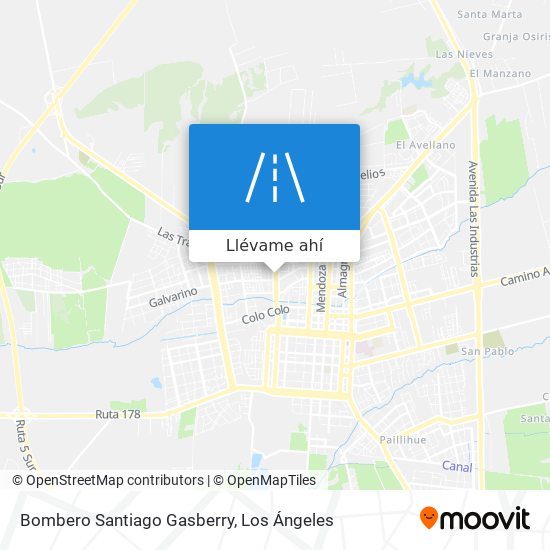 Mapa de Bombero Santiago Gasberry