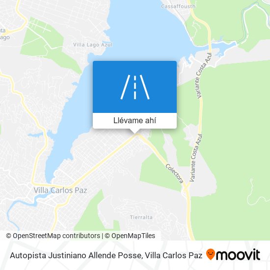 Mapa de Autopista Justiniano Allende Posse