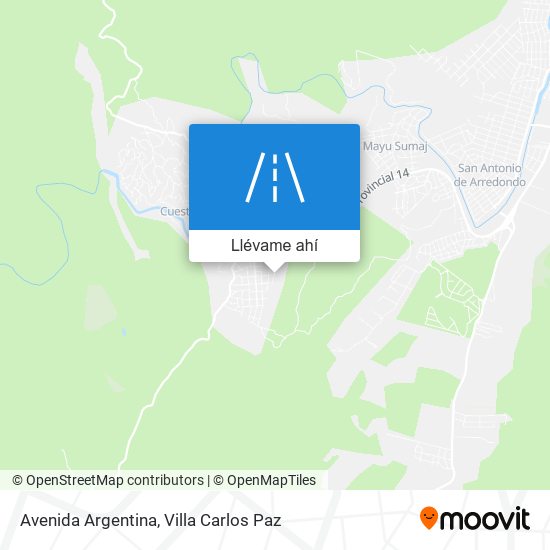 Mapa de Avenida Argentina