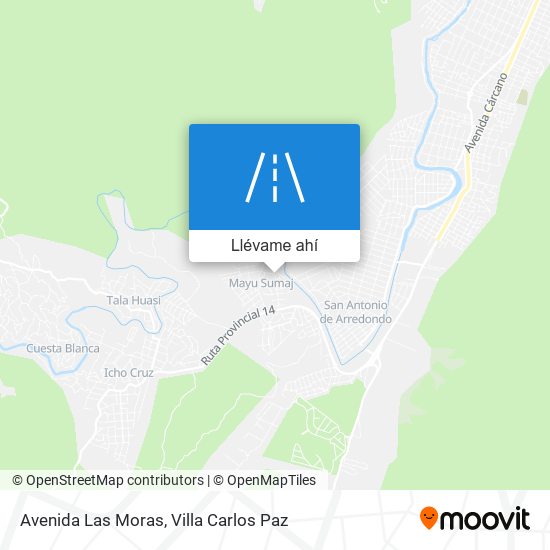 Mapa de Avenida Las Moras