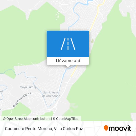 Mapa de Costanera Perito Moreno