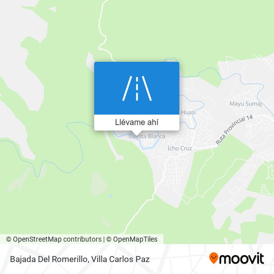 Mapa de Bajada Del Romerillo