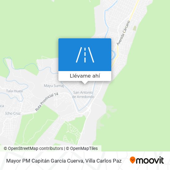 Mapa de Mayor PM Capitán García Cuerva