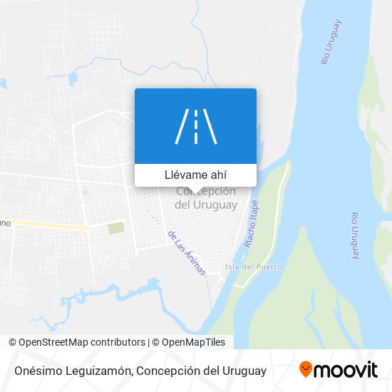 Mapa de Onésimo Leguizamón