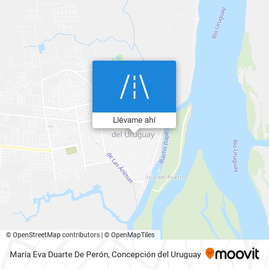 Mapa de María Eva Duarte De Perón