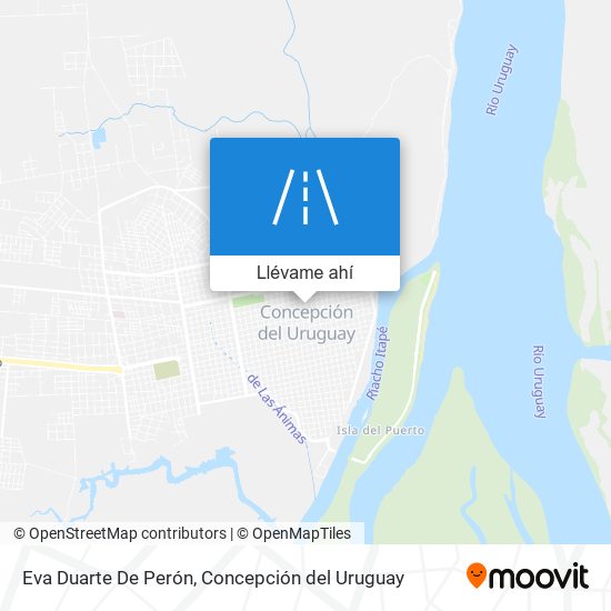 Mapa de Eva Duarte De Perón