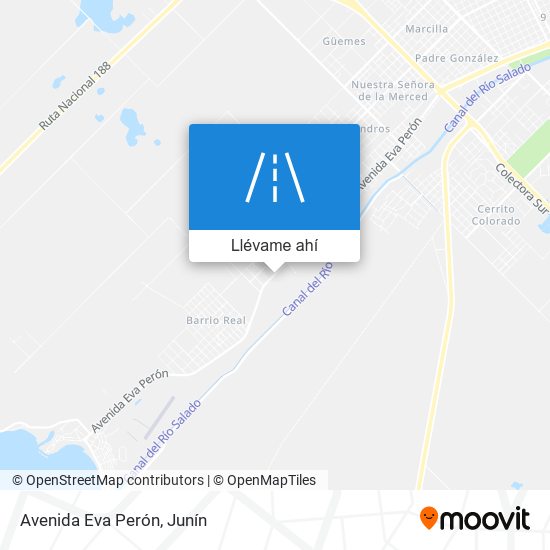 Mapa de Avenida Eva Perón