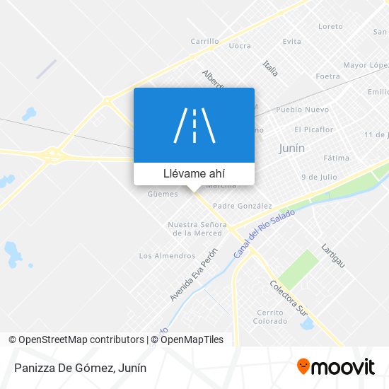 Mapa de Panizza De Gómez