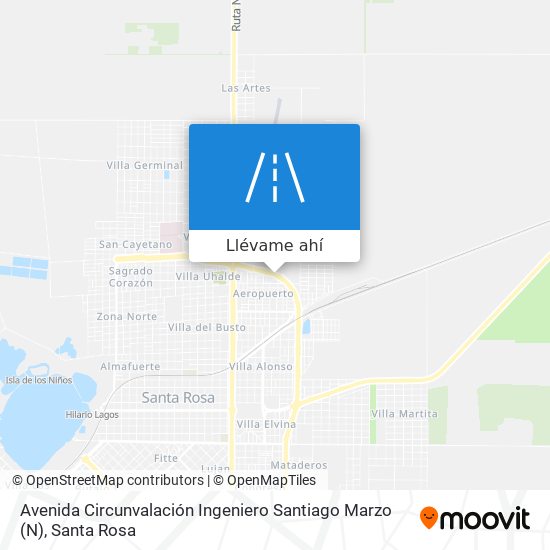 Mapa de Avenida Circunvalación Ingeniero Santiago Marzo (N)