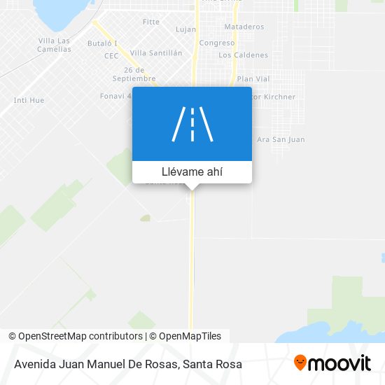 Mapa de Avenida Juan Manuel De Rosas