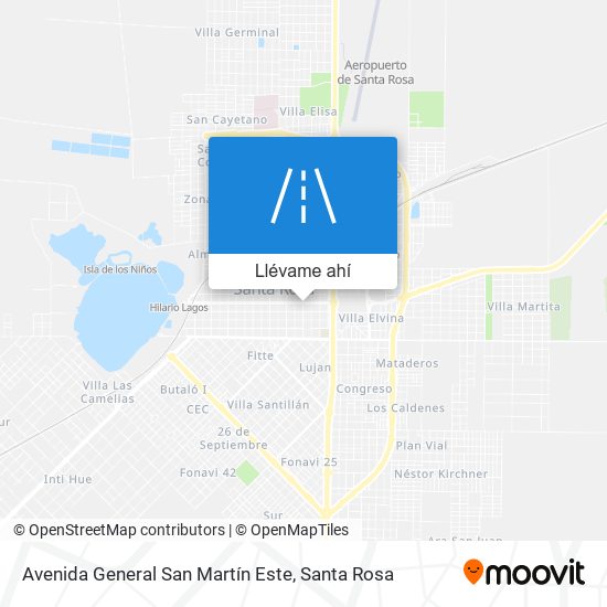 Mapa de Avenida General San Martín Este