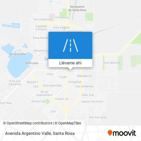 Mapa de Avenida Argentino Valle